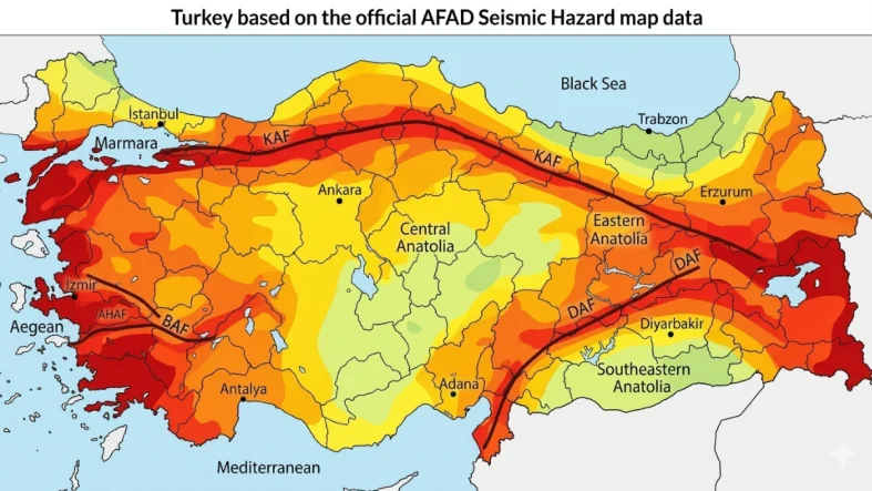 Türkiye'nin Deprem Haritası Güncellendi